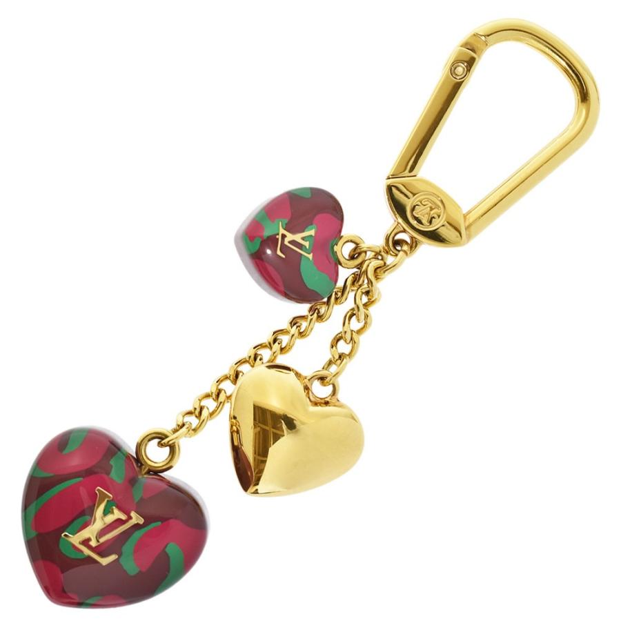 ルイヴィトン LOUIS VUITTON ポルトクレ レオパード ルージュ フォー 