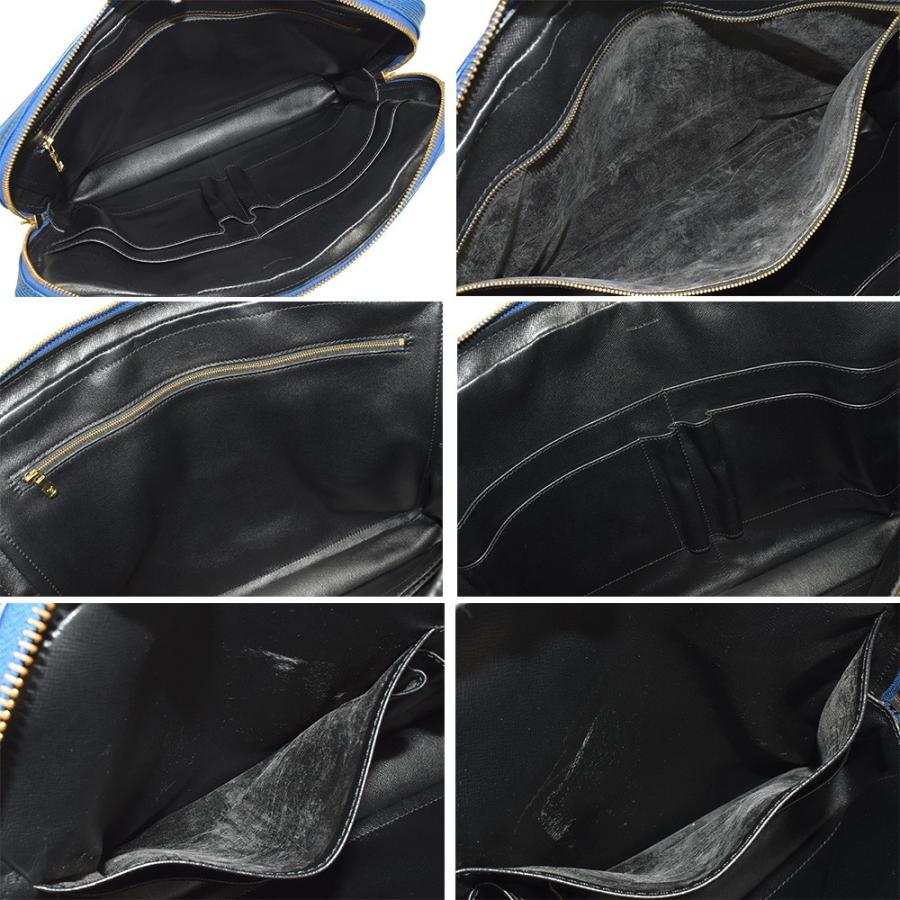 【鑑定済】ルイヴィトン　エピ　ポルトドキュマン　ボワヤージュ　ビジネスバッグ　黒 LOUIS VUITTON ルイ・ヴィトン エピ ポルト ドキュマン ヴォワヤージュ