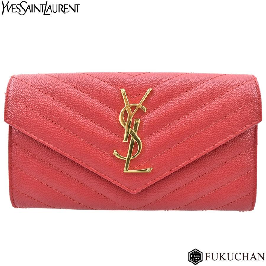 SAINT LAURENT サンローラン パリ モノグラム フラップウォレット 財布