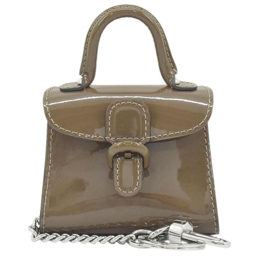 デルボー DELVAUX キーホルダー ブリヨン バッグチャーム ヴェルニ キーリング ベージュ系 レディース 新品同様 送料無料 :ot01gt-776143:ブランドショップ FUKUCHAN 通販 DELVAUX デルヴォー ブリヨンバッグチャーム キーチェーン ミニバッグ