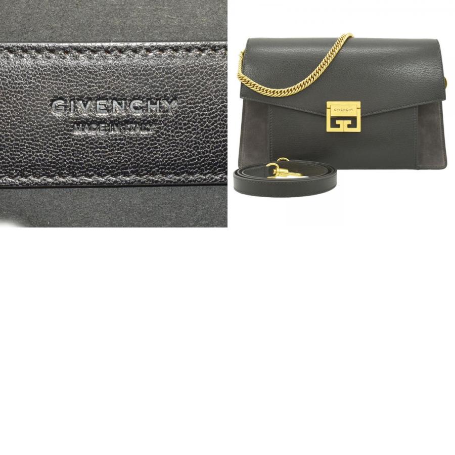 ジバンシー Givenchy ショルダーバッグ ツートーン レザー＆スエード