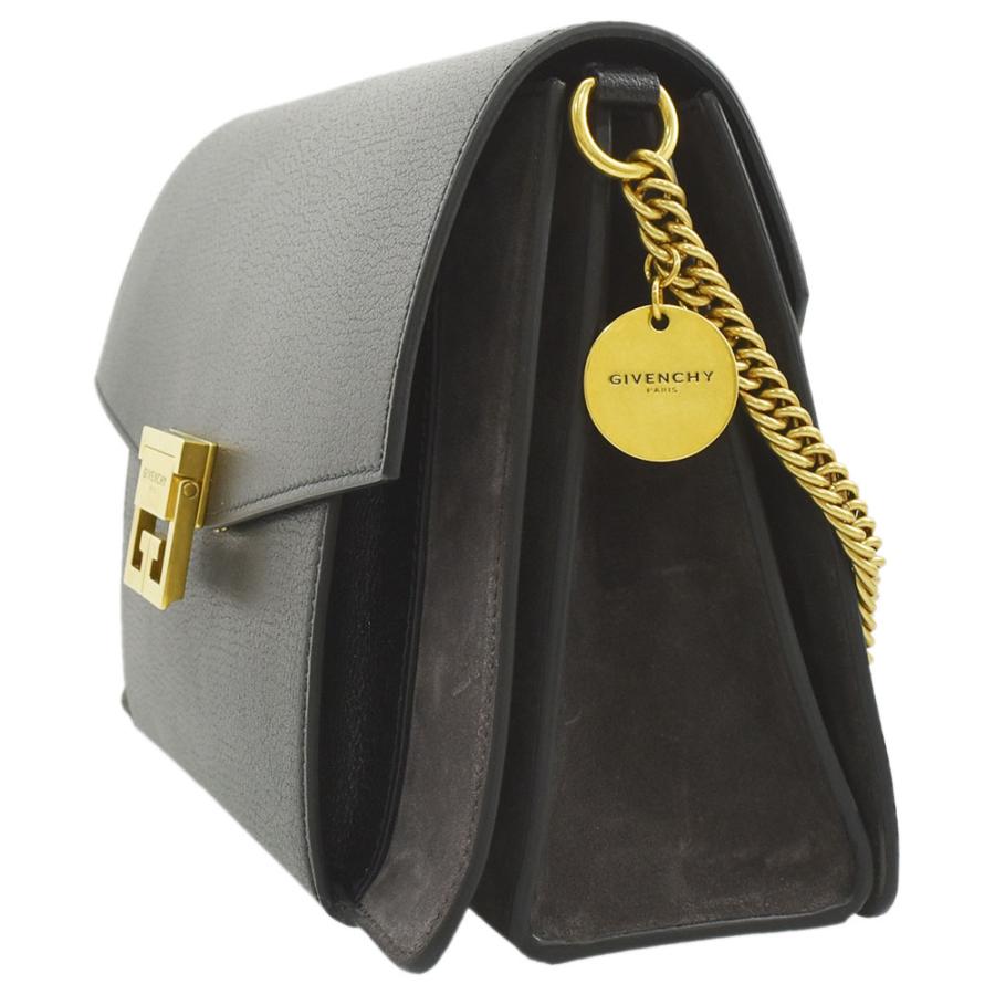 ジバンシー Givenchy ショルダーバッグ ツートーン レザー＆スエード