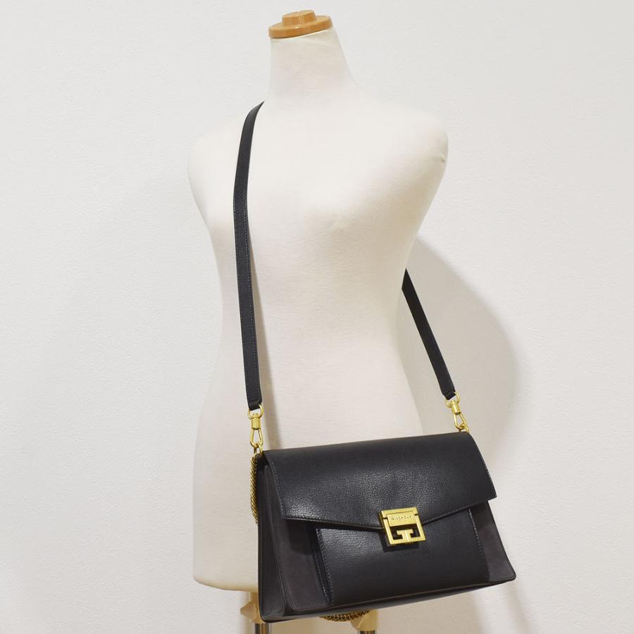 ジバンシー Givenchy ショルダーバッグ ツートーン レザー＆スエード