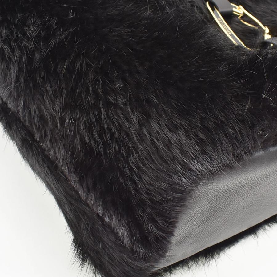 MONCLER（モンクレール） ハンドバッグ ファーバッグ 2wayショルダー