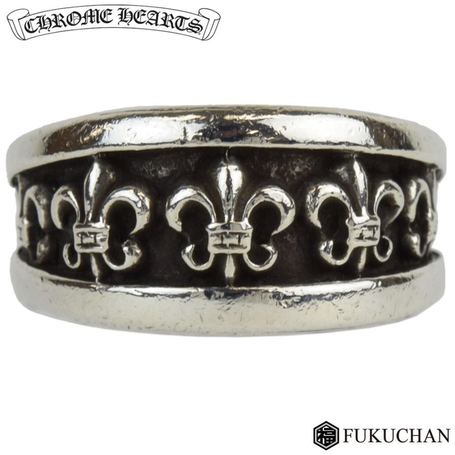 CHROME HEARTS/クロムハーツ ナロー Vバンド BSフレア リング 約12号