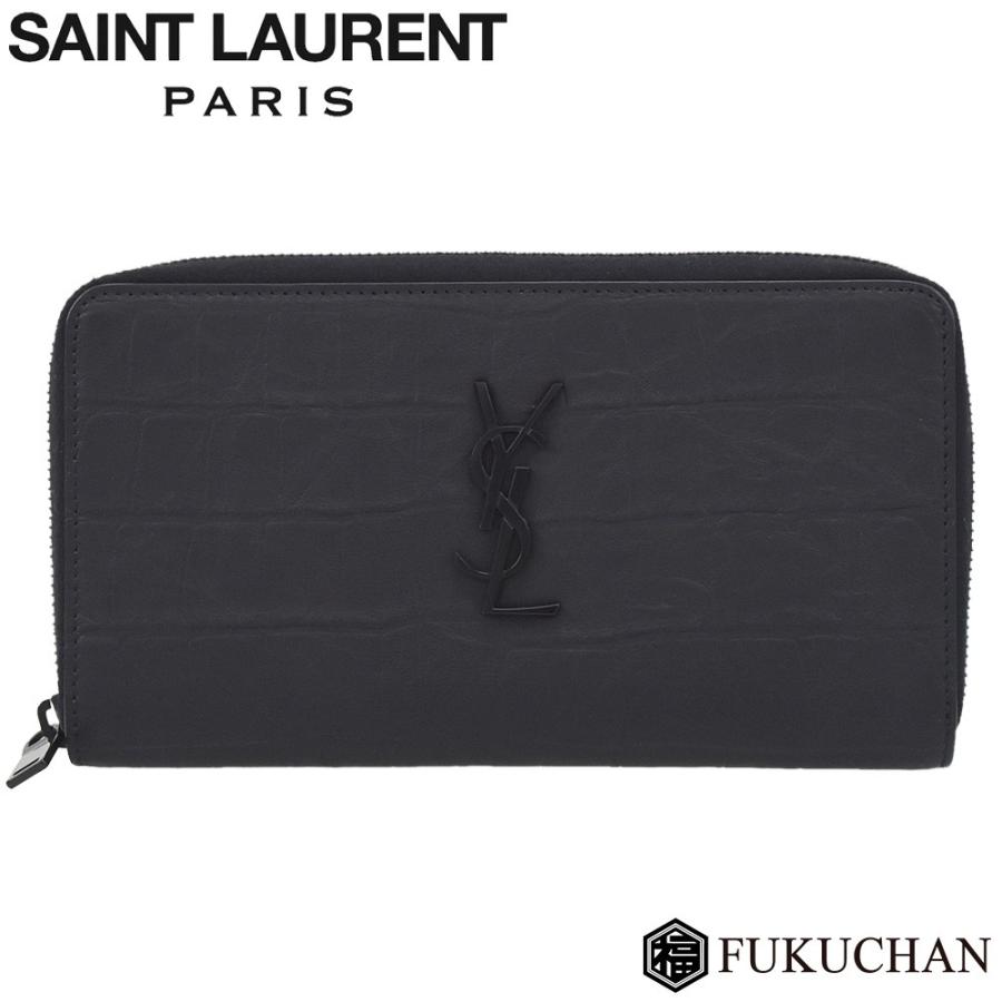 SAINT LAURENT サンローラン パリ モノグラム ジップ ウォレット  