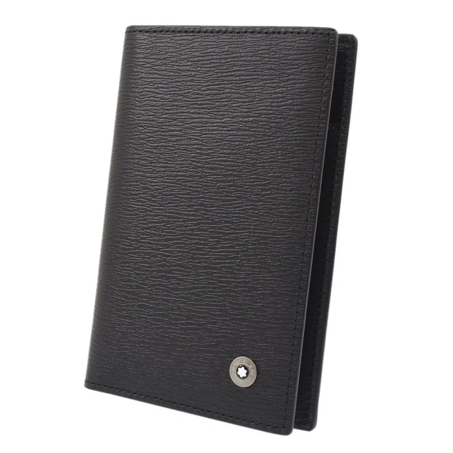 【新品未使用】MONTBLANC モンブラン　名刺入れ　ブラック　皮　巾着付き MONTBLANC（筆記具、時計） モンブラン MONTBLANC 名刺入れ