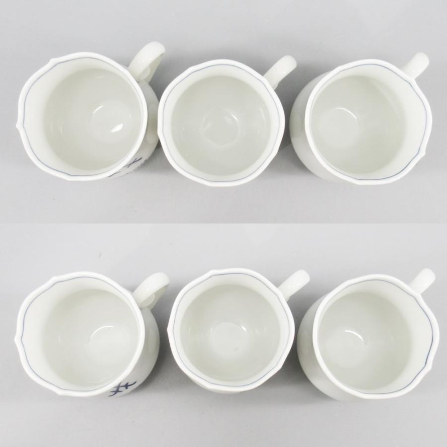 マイセン Meissen 食器 双剣マーク デミタスカップ＆ソーサー 計6客