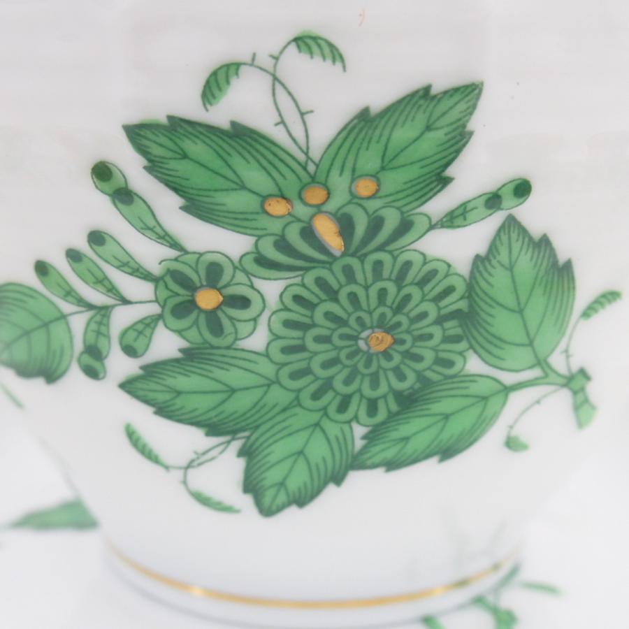 ヘレンド オリエンタルカップ＆ソーサー アポニーグリーン ペア 洋食器 