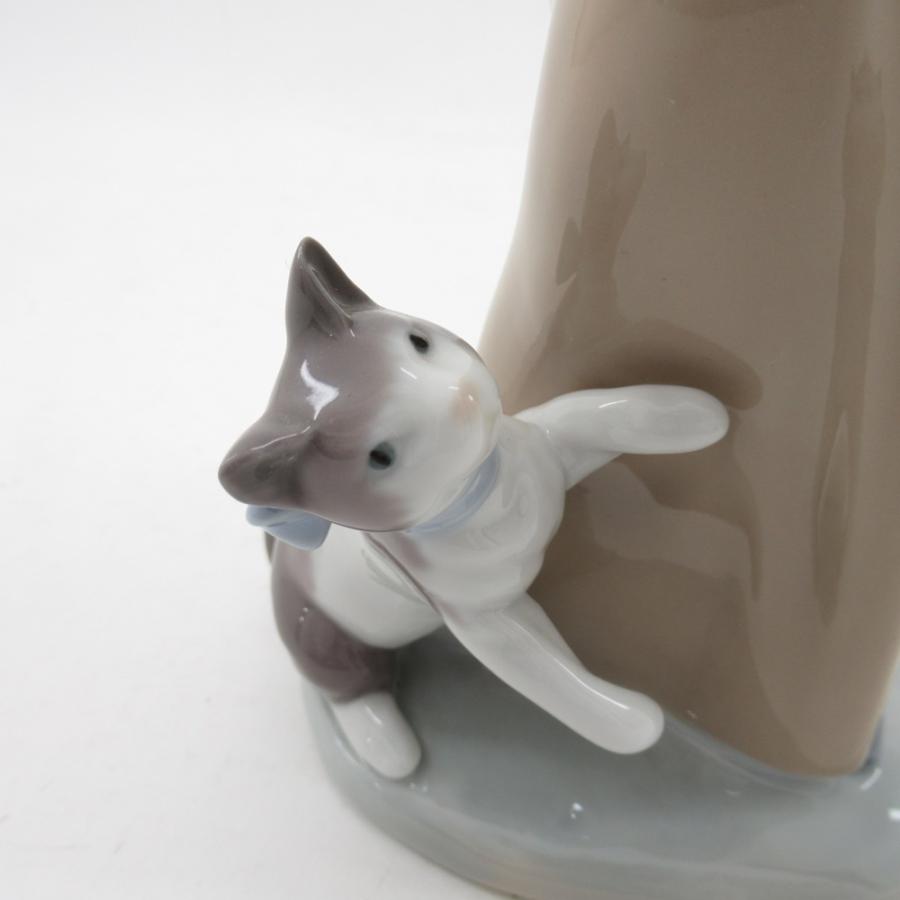 リヤドロ #1309 「子猫をエプロンに」 絶版 Lladro/陶器/フィギュリン/仔猫/親猫/少女/オブジェ/人形  o100oyfu-1166950【O商品】