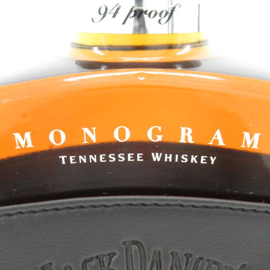 ジャックダニエル モノグラム ウィスキー 47％ 750ml レザーカバー付き