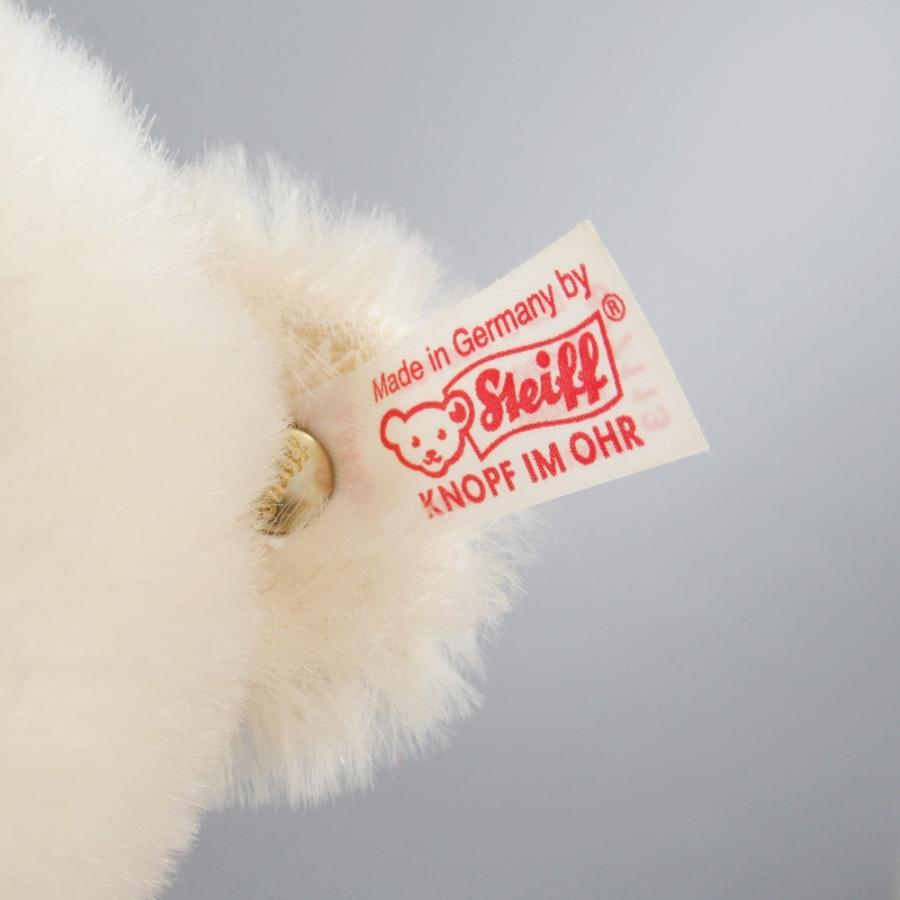 美品★Steiff シュタイフ 677380 市松 牡丹 2012年 日本限定 台座付 テディベア ぬいぐるみ オフホワイト ドイツ製 レディース 美品☆Steiff シュタイフ 677380 市松 牡丹 2012年 日本限定