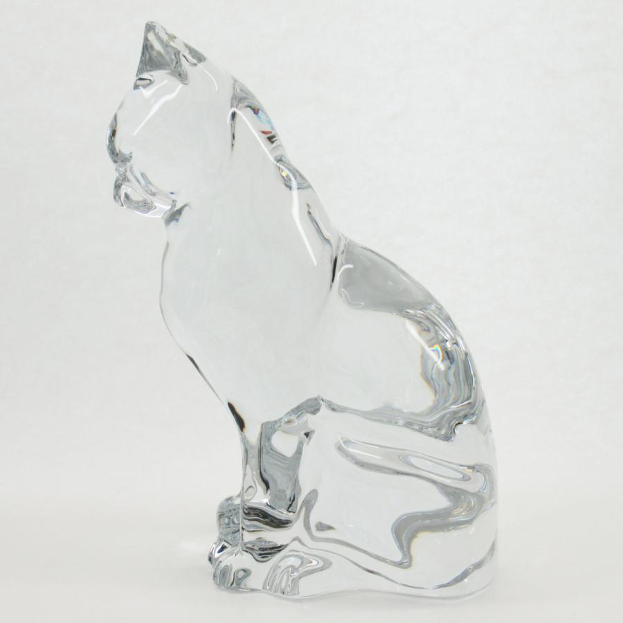 バカラ（Baccarat） ネコ 猫 キャット 23cm フィギュリン 箱付き