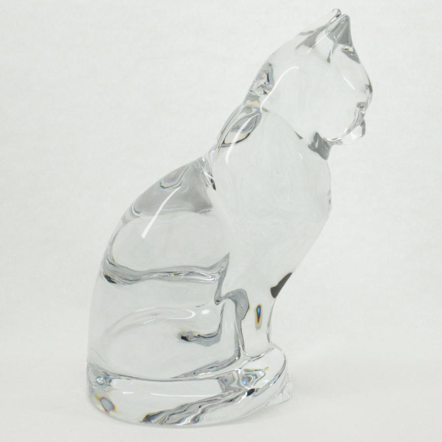 バカラ（Baccarat） ネコ 猫 キャット 23cm フィギュリン 箱付き