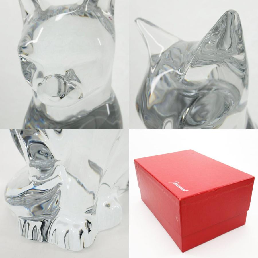 バカラ（Baccarat） ネコ 猫 キャット 23cm フィギュリン 箱付き