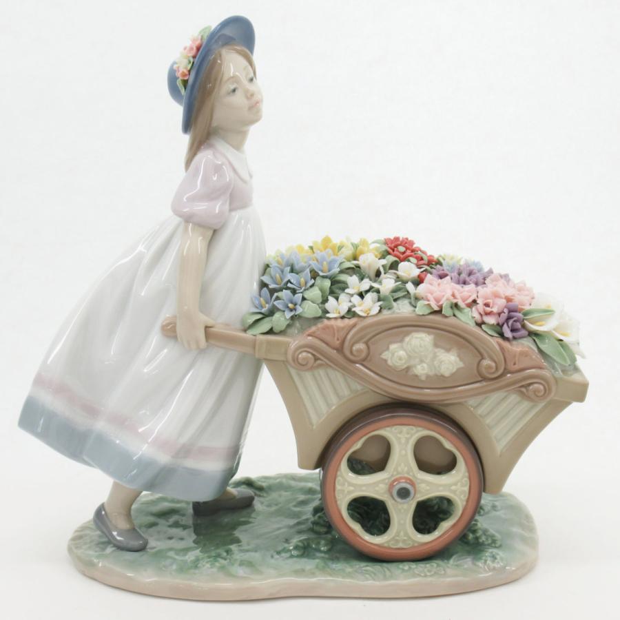 リヤドロ ♯6521 「可愛いお花屋さん」 フィギュリン Lladro/陶器/置物