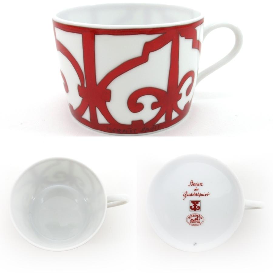 HERMES（エルメス） ガダルキヴィール レッド ティーカップ＆ソーサー