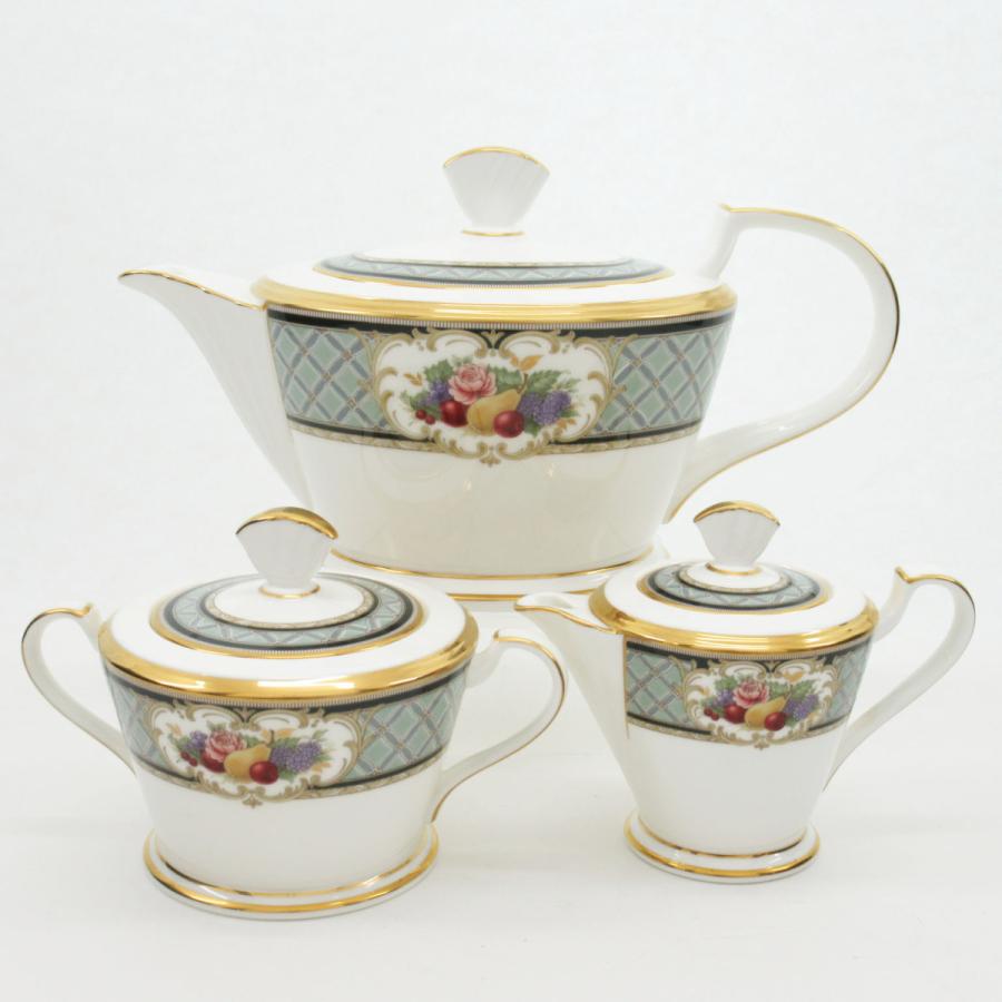 ノリタケ ロイヤルエンブレム (4587) ポット/シュガー/クリーマー 計3