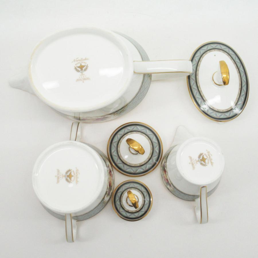 ノリタケ ロイヤルエンブレム (4587) ポット/シュガー/クリーマー 計3