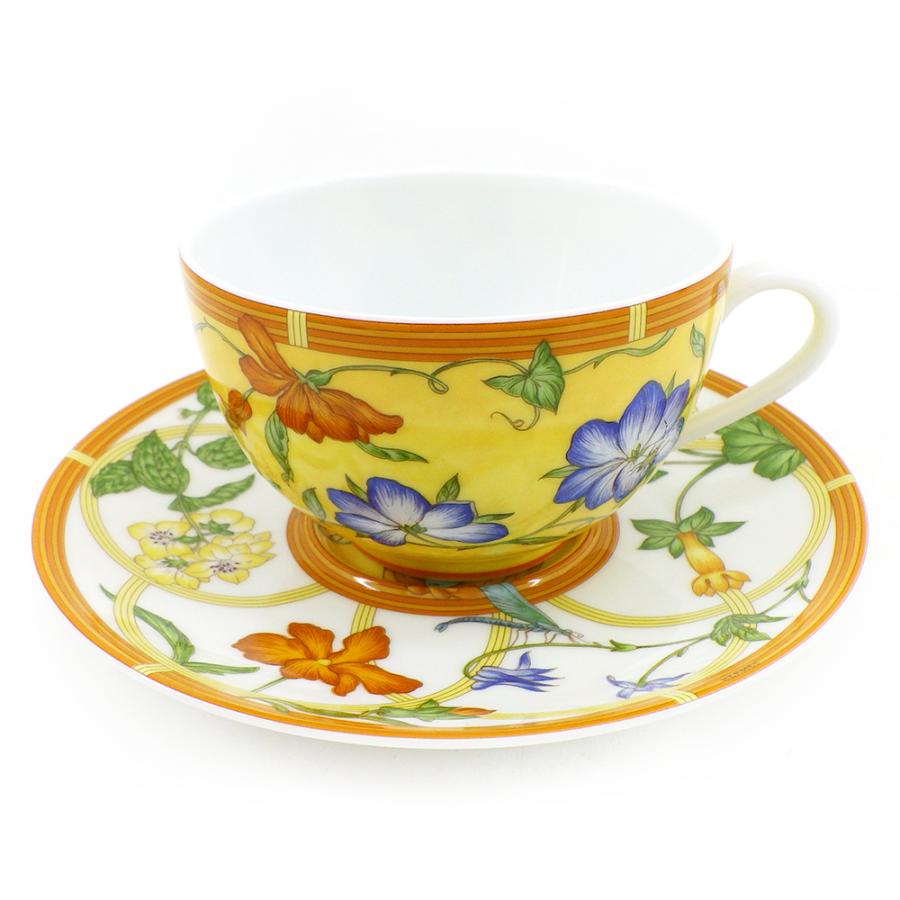 HERMES - エルメス シエスタ/ナイルの庭 カップ＆ソーサー 計2客 食器 エルメス シエスタ/ナイルの庭 カップ＆ソーサー 計2客 食器