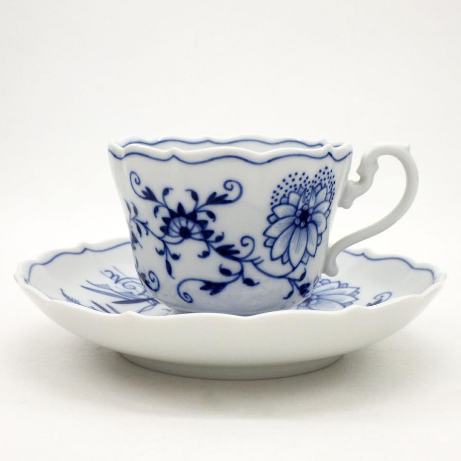 マイセン ブルーオニオン コーヒーカップ＆ソーサー 食器/磁器