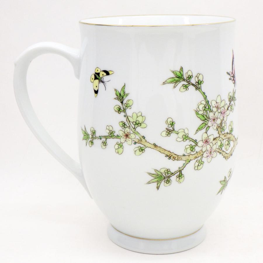 キリン ビアマグ コレクション 1994年 景徳鎮 粉彩牧丹胡蝶図 箱付き