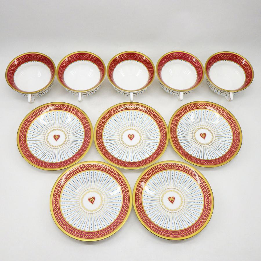 ウェッジウッド クイーンオブハート カップ＆ソーサー 計5客 食器/廃盤