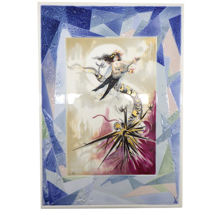 【大特価!!】 マイセン オラフ・フィーヴァー 陶板画 デザイン Fieber Olaf 絵画