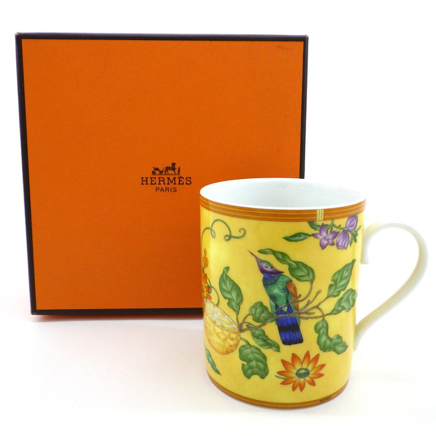 HERMES エルメス シエスタ イエロー マグカップ 箱付き 食器 HERMES エルメス シエスタ イエロー マグカップ 箱付き 食器