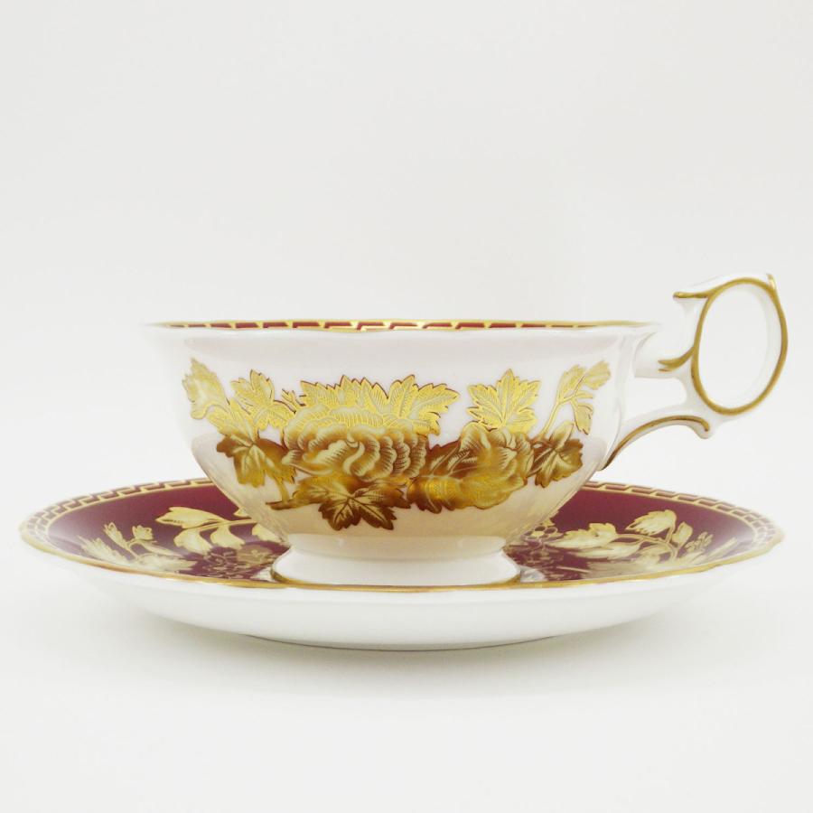 ウェッジウッド トンキン ルビー カップ＆ソーサー (ピオニー) 計6客