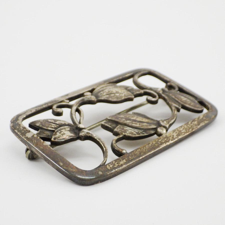 ジョージジェンセン ♯295 植物モチーフ SV925 ブローチ アクセサリー