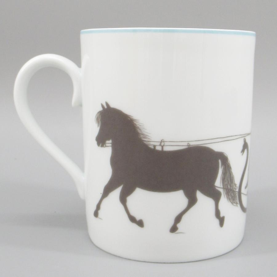 HERMES エルメス シルエット マグカップ 箱付き 馬車柄 食器 o106oyfu 