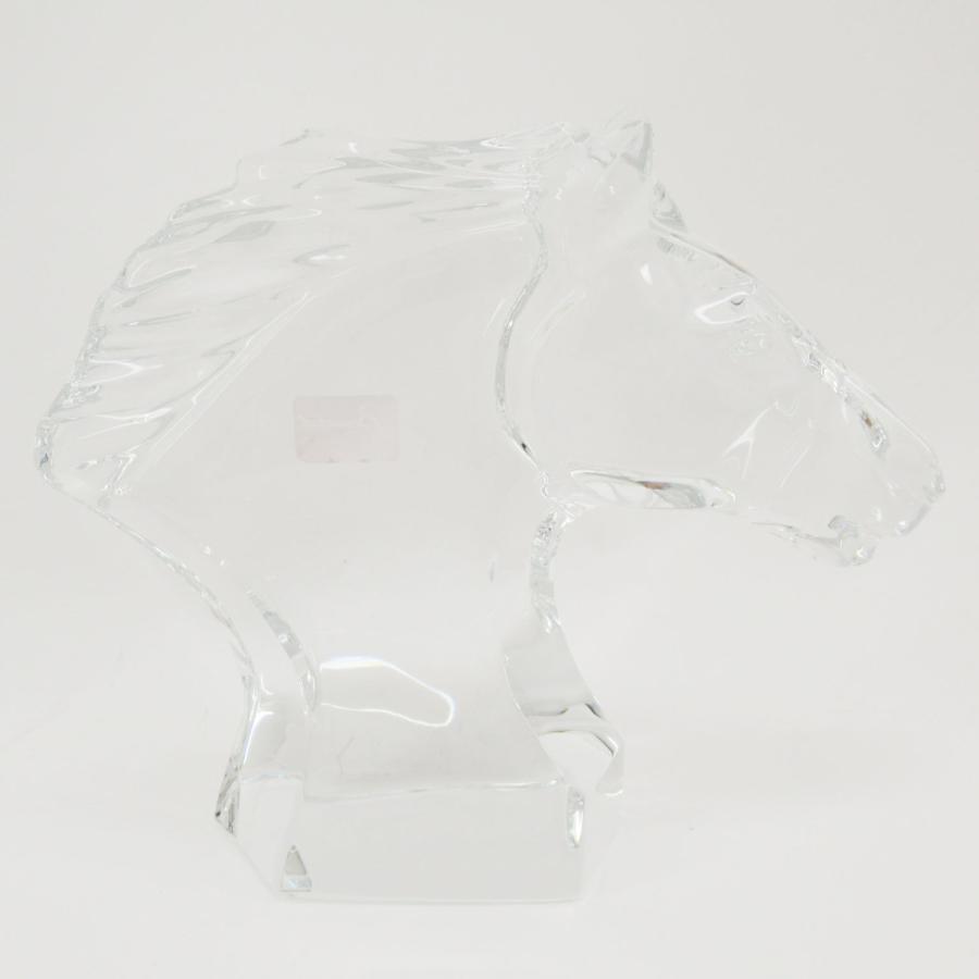 バカラ（Baccarat） ホースヘッド 馬の頭 フィギュリン 箱・台座付き