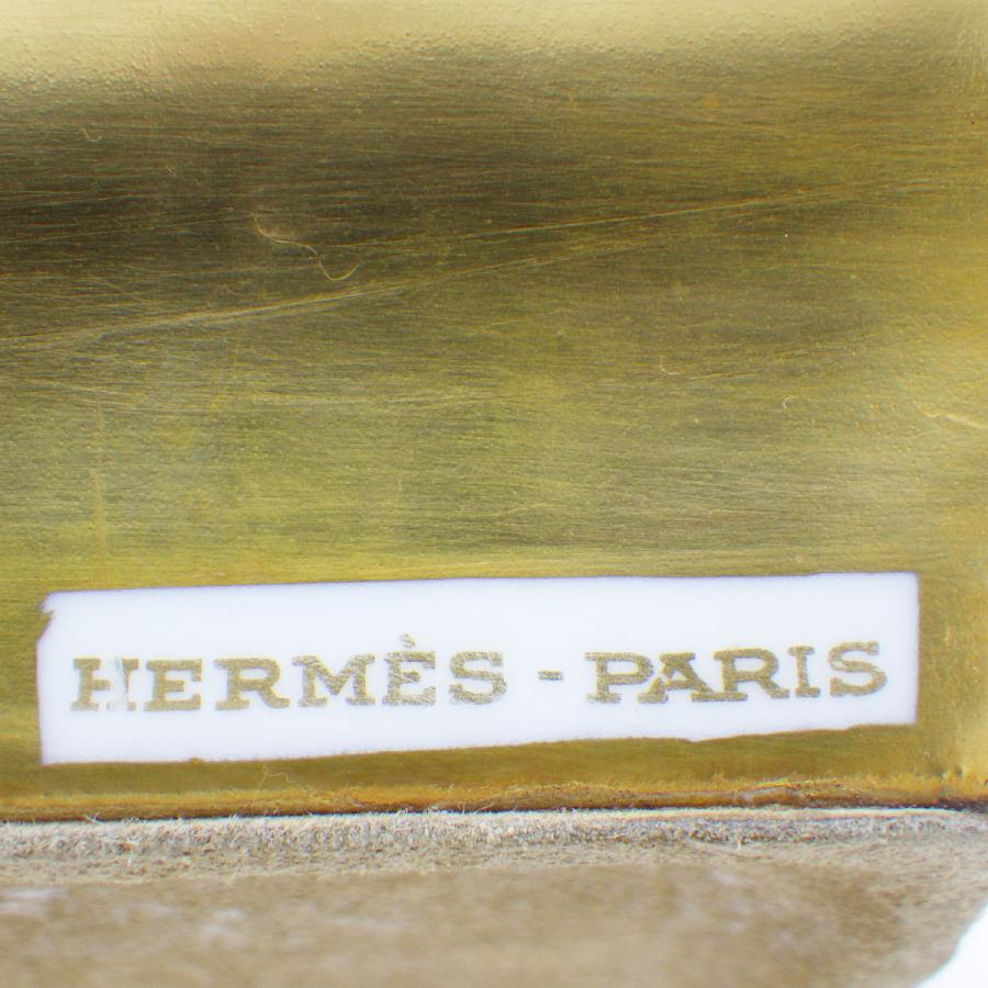 HERMES（エルメス） 鳥柄 バード 草花 金彩×オレンジ アッシュトレイ