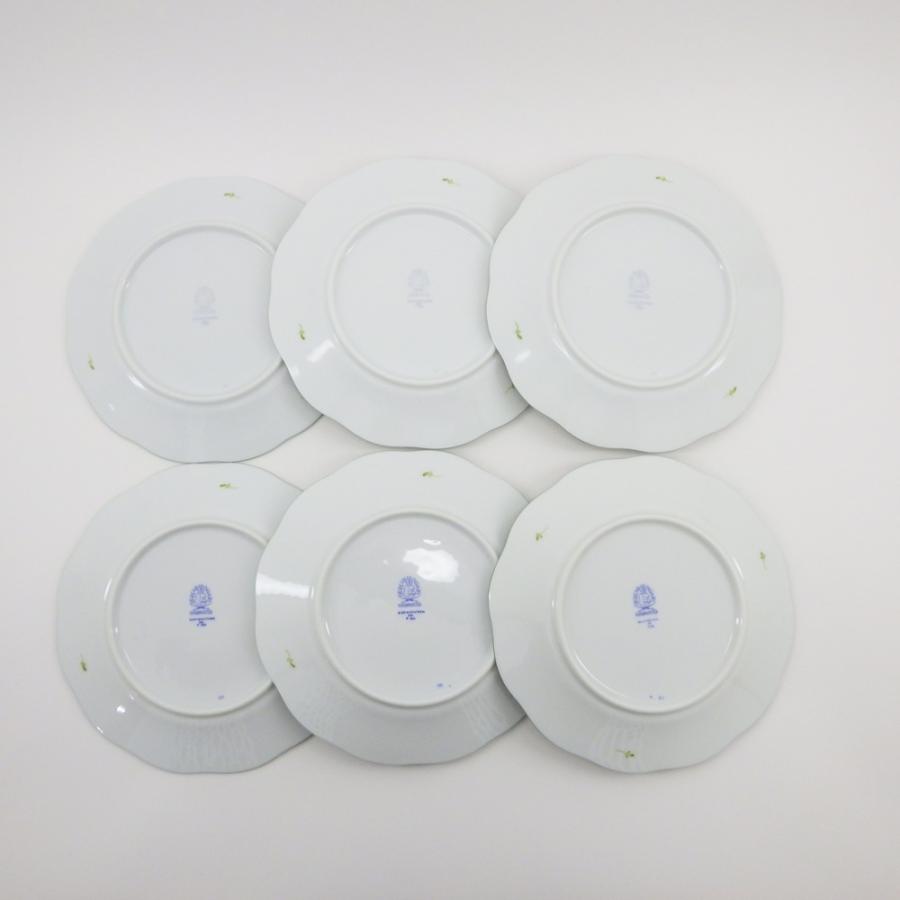 ヘレンド ウィーンの薔薇 19cm プレート 計6点 洋食器 陶磁器 中