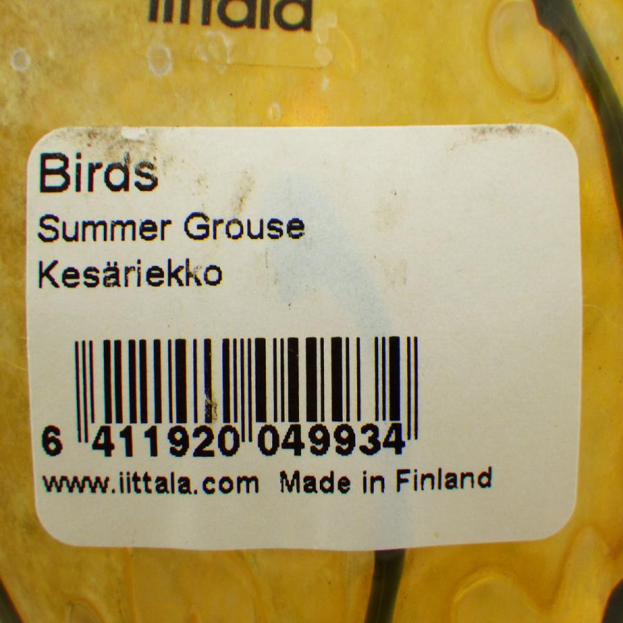 新品未使用 ittala サマーグロースライチョウ バードバイトイッカ 箱あり イッタラ バード バイ トイッカ サマーグロース 置物 鳥 雷鳥