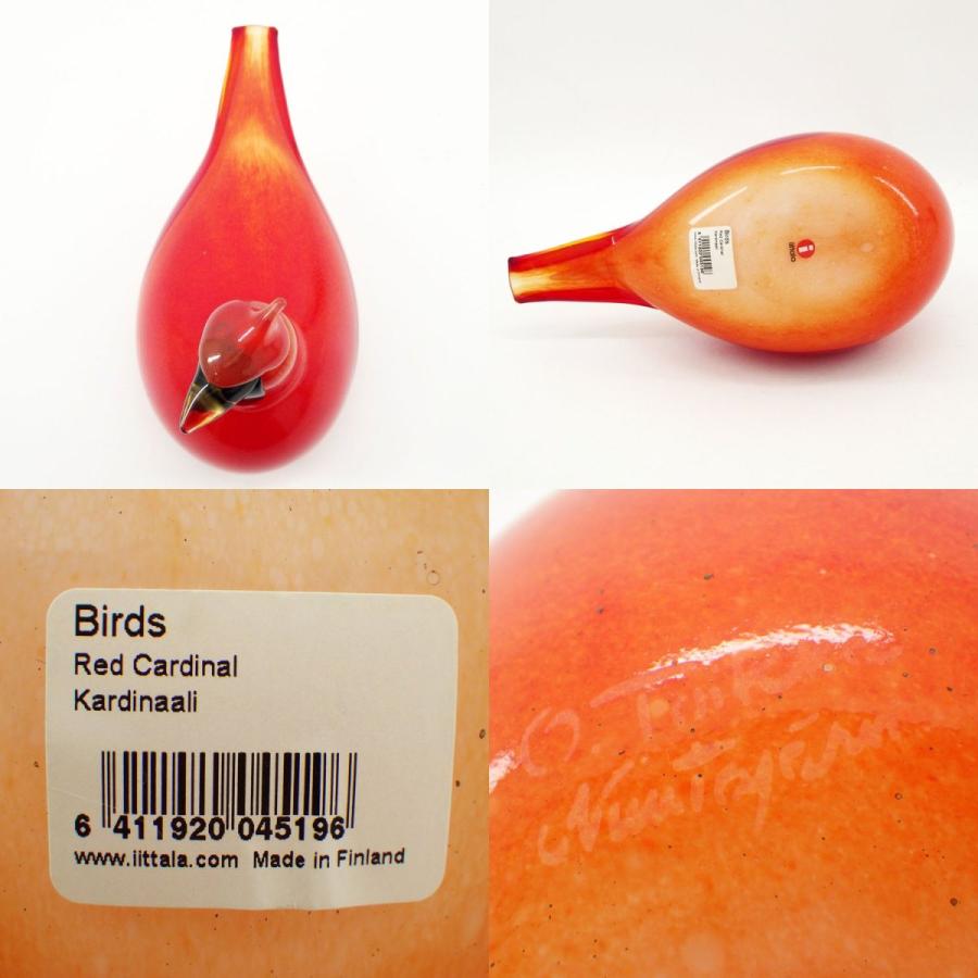 イッタラ バード Red Cardinal 置物 カーディナル 紅冠鳥 ガラス イッタラ バード Red Cardinal 置物 カーディナル 紅冠鳥 ガラス