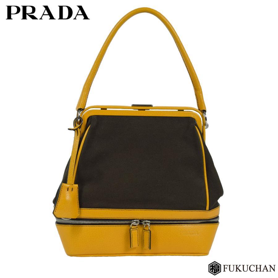 PRADA/プラダ カナパ チェルニエーラ ドクターバッグ ダーク PRADA/プラダ カナパ チェルニエーラ ドクターバッグ ダーク