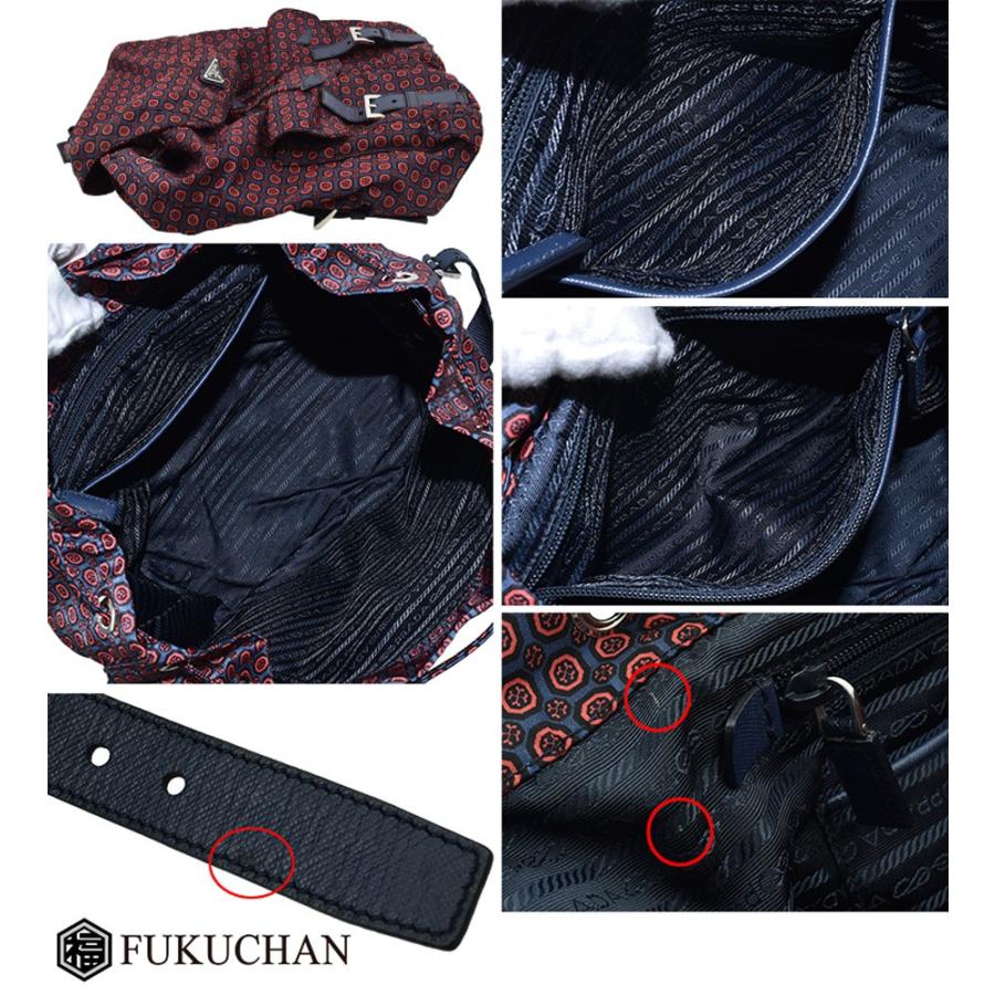 PRADA プラダ 三角ロゴプレート 柄 ナイロン リュックサック