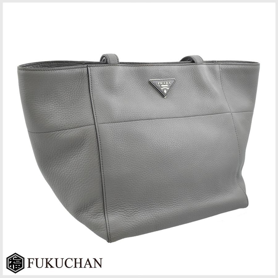 PRADA グレー ショルダーバッグ グレー プラダ ブリック サフィアーノ ワンショルダーバッグ | PRADA