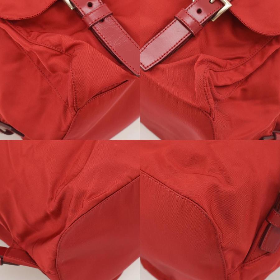 PRADA（プラダ） 三角ロゴ リュック デイパック ナイロン チェリー