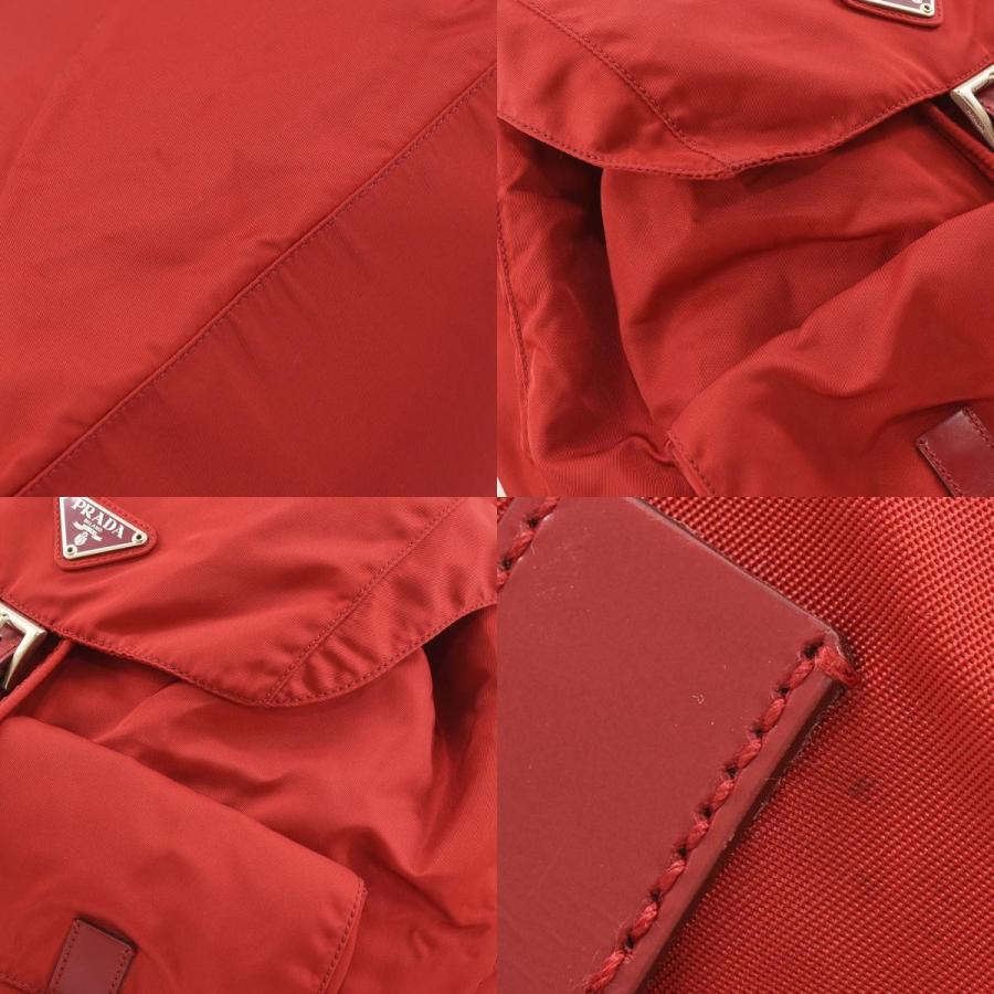 PRADA（プラダ） 三角ロゴ リュック デイパック ナイロン チェリー