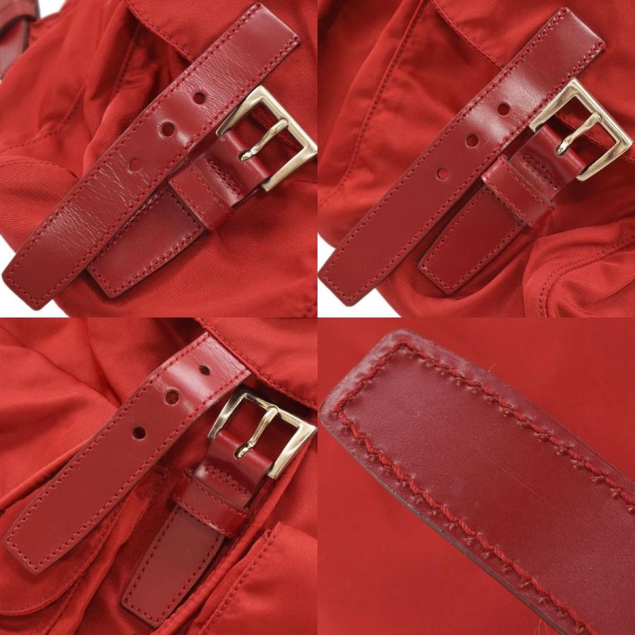 PRADA（プラダ） 三角ロゴ リュック デイパック ナイロン チェリー