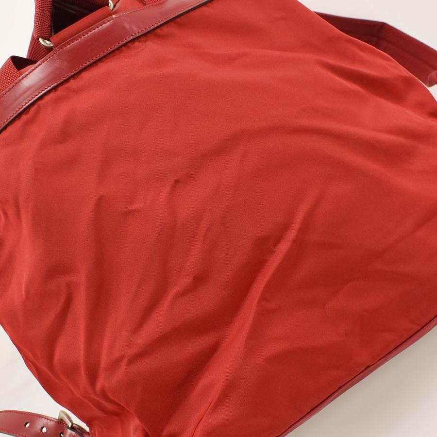 PRADA（プラダ） 三角ロゴ リュック デイパック ナイロン チェリー