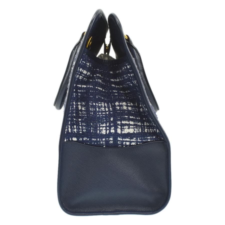 PRADA プラダ ハンドバッグ ツイード 三角ロゴプレート ショルダー トート PRADA プラダ ハンドバッグ ツイード 三角ロゴプレート ショルダー トート