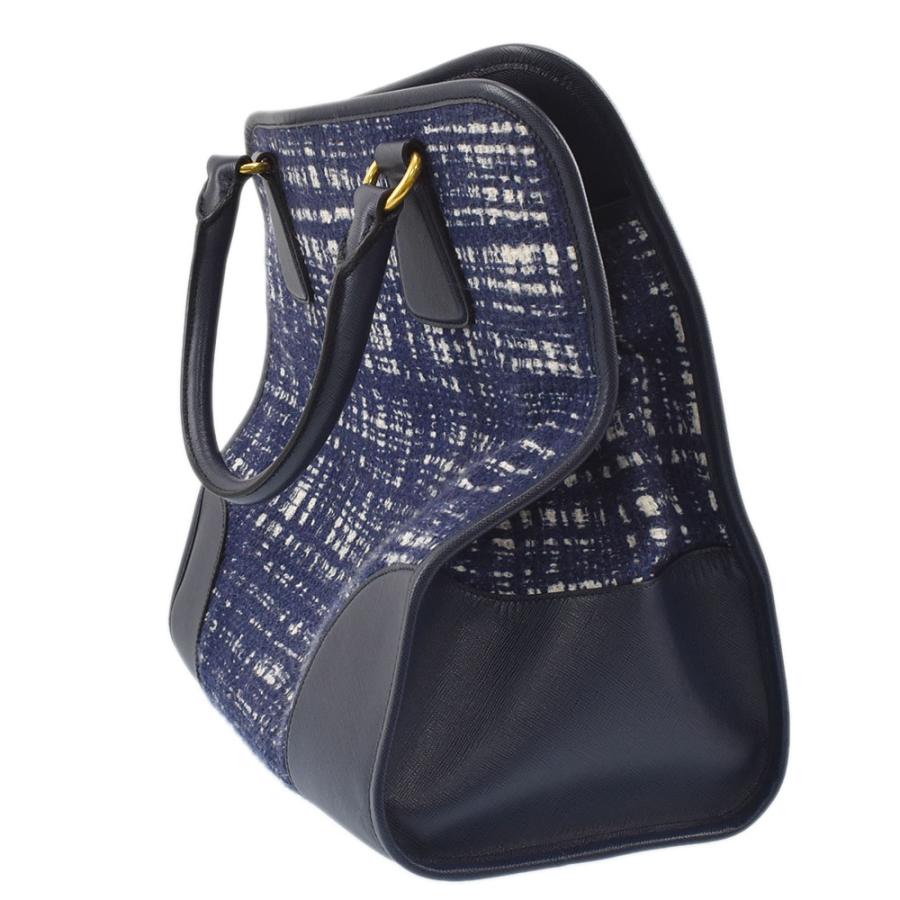 PRADA プラダ ハンドバッグ 三角ロゴ ツイード 2way ショルダー