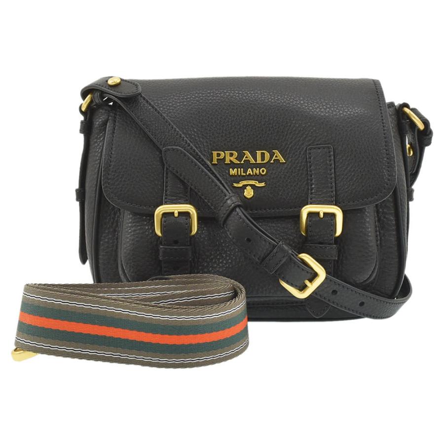 プラダ PRADA ショルダーバッグ 2way ストライプ柄 替えベルト付き メッセンジャーバッグ 1BD092 VITELLO DAINO NERO  ブラック レディース 中古 送料無料 : pr01gt-841194 : ブランドショップ FUKUCHAN - 通販 - Yahoo!ショッピング