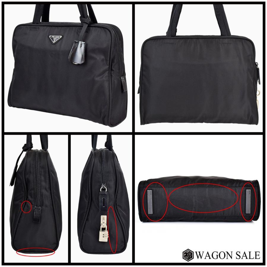 PRADA ブラック トートバッグ PRADA ブラック トートバッグ Prada レザー トートバッグ