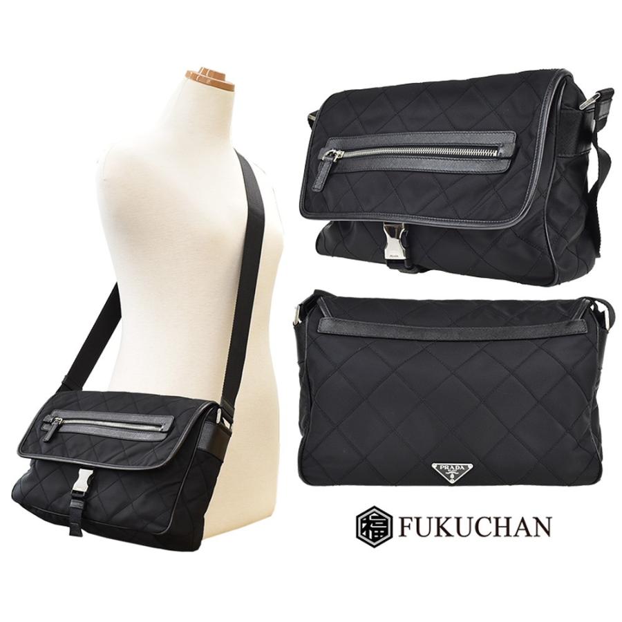 PRADA キルティング ショルダーバッグ NERO PRADA - PRADA プラダ ショルダーバッグ 斜め掛け キルティング