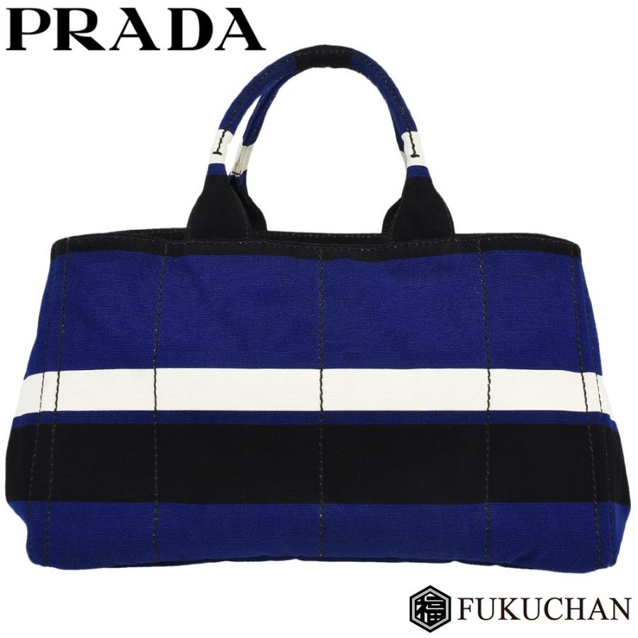 PRADAプラダCANAPA RIGHEカナパキャンバストートバッグ